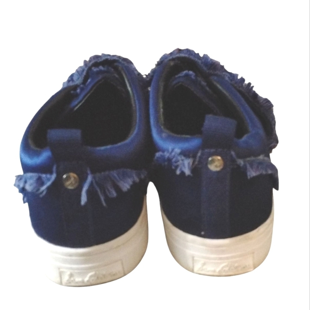 Sam Edelman Satin Blue Low-Top Sneakers Size 10 M - Picture 6 of 12